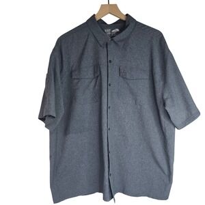 5.11 Tactical Freedom Flex Woven Short Sleeve Shirt Charcoal Grey Mens 2XL